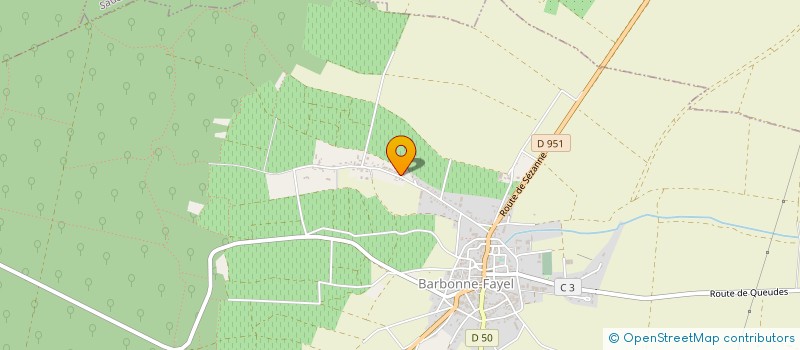 localisation de l'entreprise EURL LAVAUD  BARBONNE-FAYEL