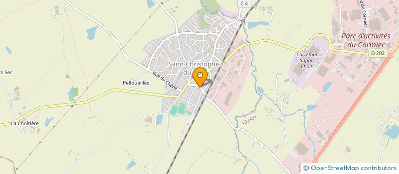 localisation de l'entreprise EURL LAVAULT JEROME  SAINT-CHRISTOPHE-DU-BOIS