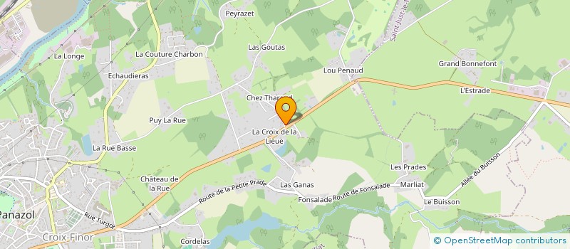 localisation de l'entreprise EURL LAVERGNE TMR à PANAZOL