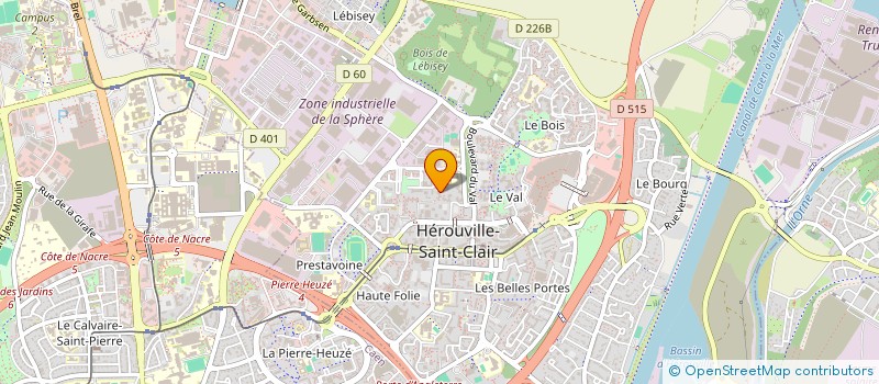 localisation de l'entreprise EURL LAVOMATIQUE DE LA GRAND DELLE à HEROUVILLE-SAINT-CLAIR