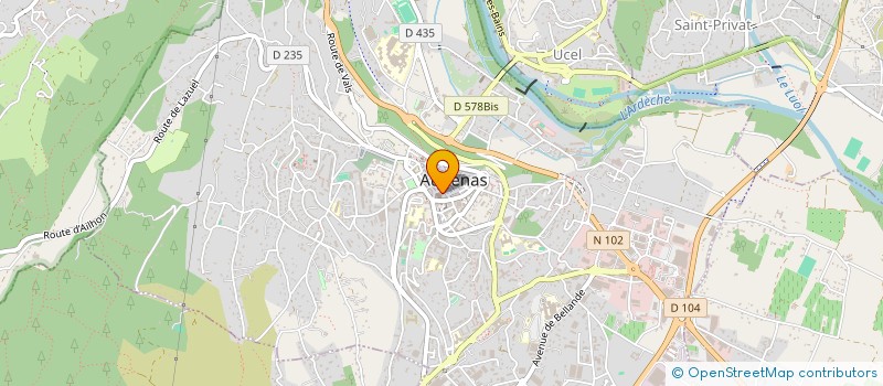 localisation de l'entreprise EURL LBGT à AUBENAS