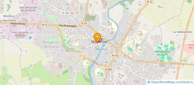 localisation de l'entreprise EURL LBRM  MAYENNE