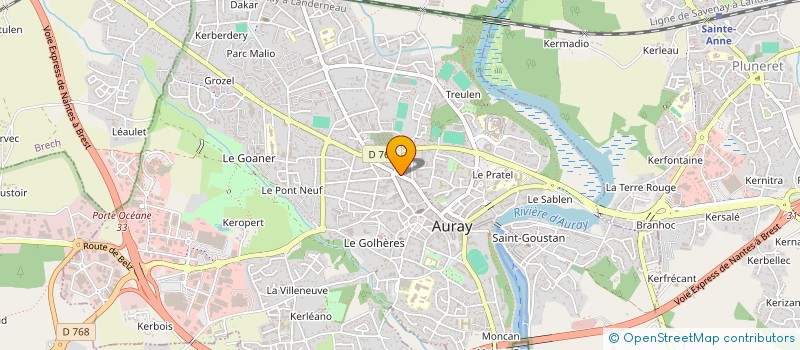 localisation de l'entreprise EURL LE BEC à AURAY