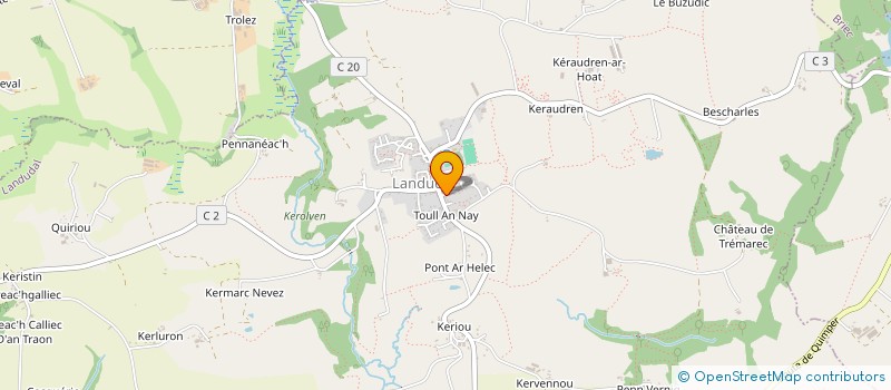 localisation de l'entreprise EURL LE BELAGIO  BRIEC