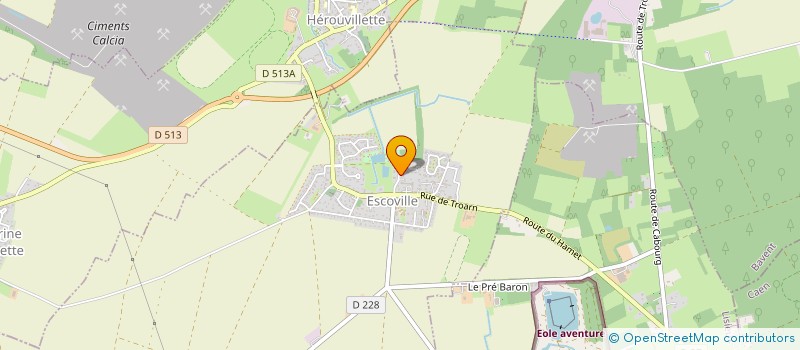 localisation de l'entreprise EURL LE BISTROT D'HUGO  ESCOVILLE