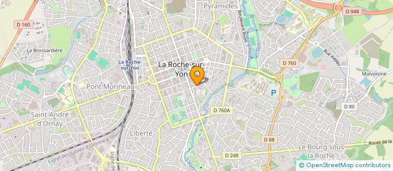 localisation de l'entreprise EURL LE BO'BAR à LA ROCHE-SUR-YON