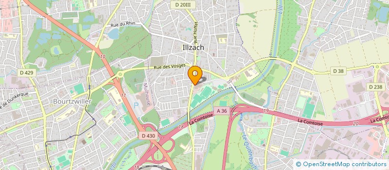 localisation de l'entreprise EURL LE BOUCHER  ILLZACH