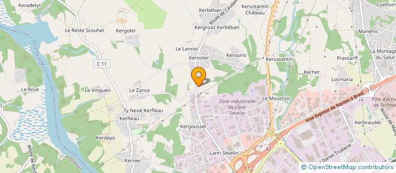 localisation de l'entreprise EURL LE BRAS PAYSAGE à CAUDAN