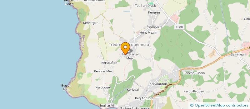 localisation de l'entreprise EURL LE BRAS TONY  TREDREZ-LOCQUEMEAU