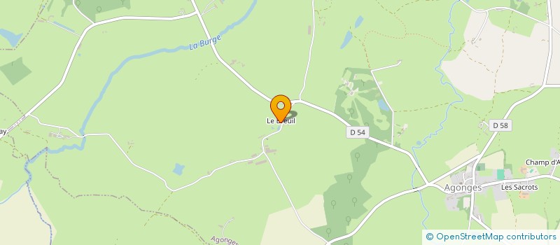 localisation de l'entreprise EURL LE BREUIL-ENERGIE  AGONGES