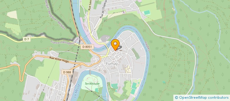 localisation de l'entreprise EURL LE BRINDISI  FUMAY