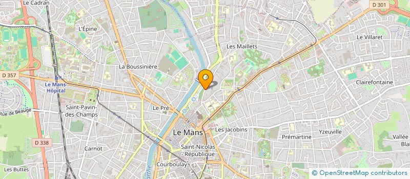 localisation de l'entreprise EURL LE CERCLE ROUGE à LE MANS