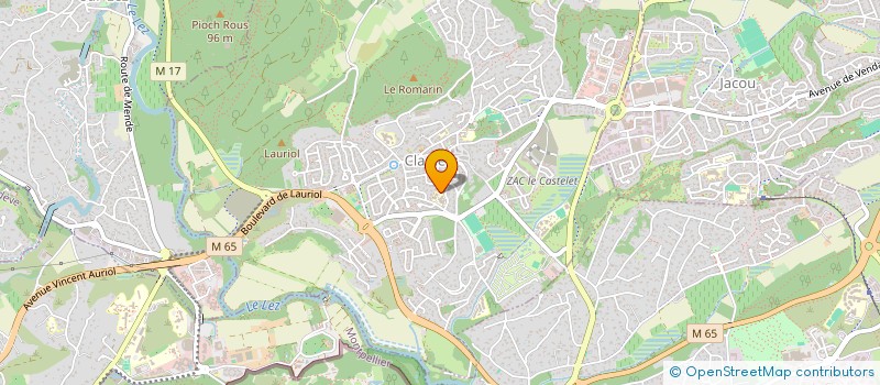 localisation de l'entreprise EURL LE CHABERTON  CLAPIERS