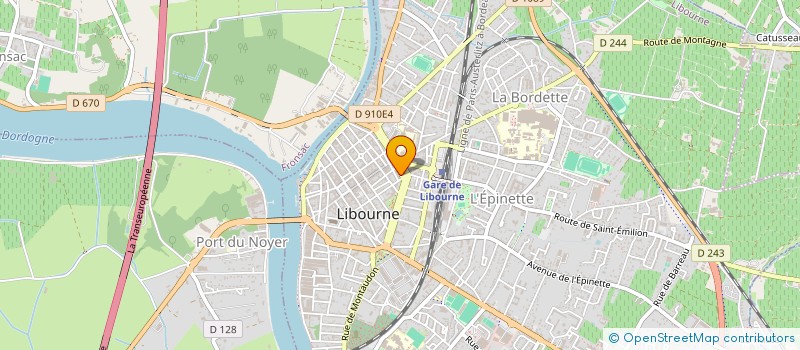 localisation de l'entreprise EURL LE CHAI  LIBOURNE