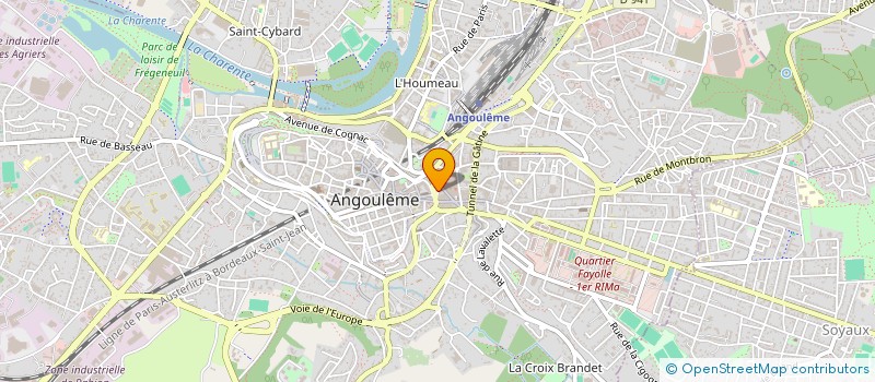 localisation de l'entreprise EURL LE CHEVAL BLEU à ANGOULEME