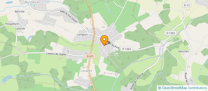 localisation de l'entreprise EURL LE CHILIGONE-PROPRETE  LOUPES