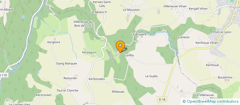 localisation de l'entreprise EURL LE CLINFF T.L.C.  PLOUAY