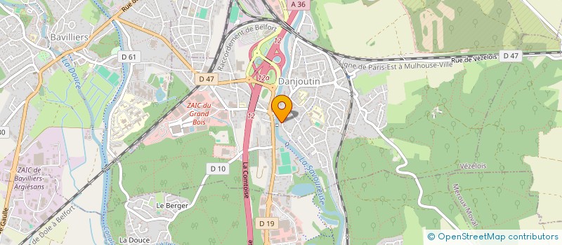 localisation de l'entreprise EURL LE COLIBRI  DANJOUTIN