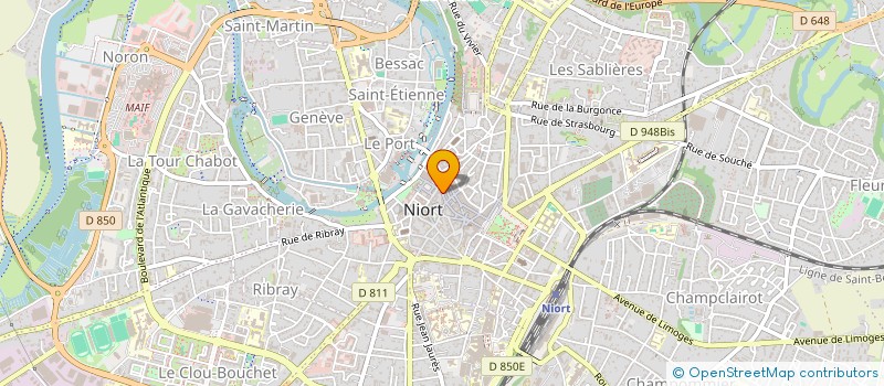 localisation de l'entreprise EURL LE COMPTOIR  NIORT