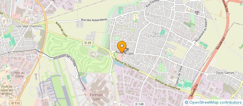 localisation de l'entreprise EURL LE COMPTOIR DES CORDONNIERS  CHASSIEU