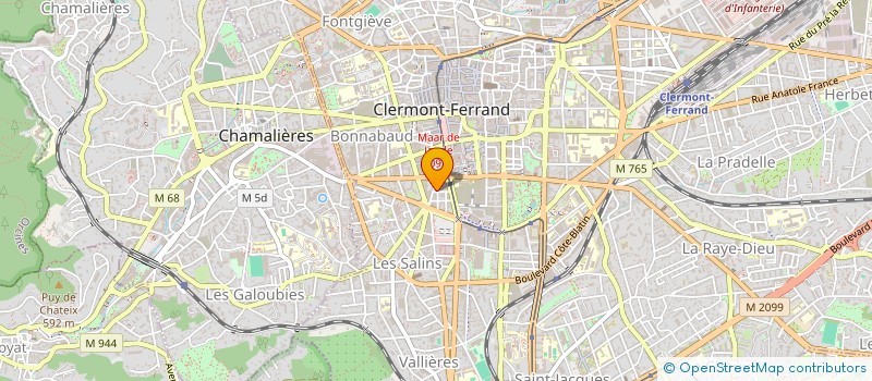 localisation de l'entreprise EURL LE DAUPHIN à CLERMONT-FERRAND