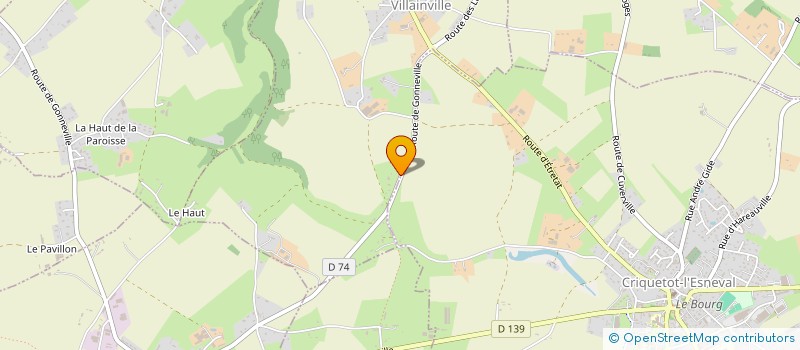 localisation de l'entreprise EURL LE DOMAINE DE LA MARNIERE  VILLAINVILLE