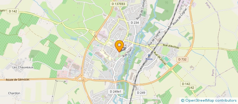 localisation de l'entreprise EURL LE DONJON  PONS