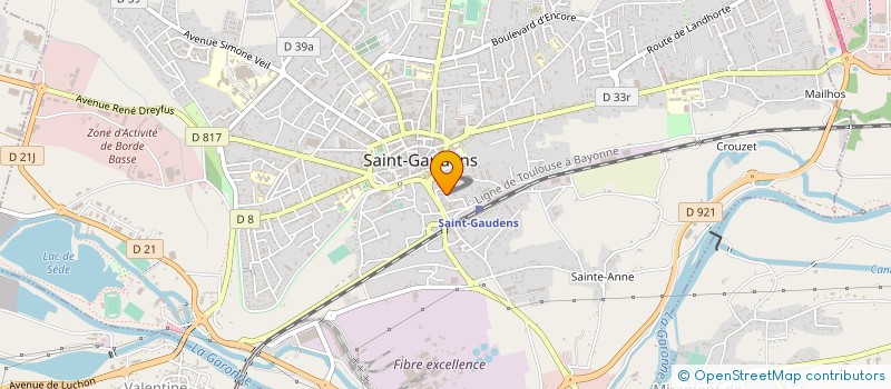 localisation de l'entreprise EURL LE FONTENOY  SAINT-GAUDENS