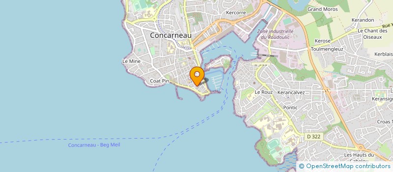 localisation de l'entreprise EURL LE FORBAN  CONCARNEAU