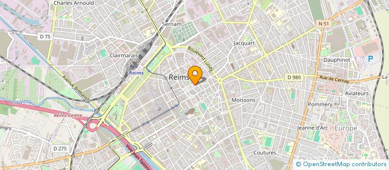 localisation de l'entreprise EURL LE FORUM  REIMS