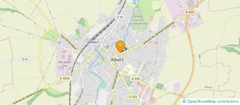 localisation de l'entreprise EURL LE FOURNIL D ALBERT à ALBERT