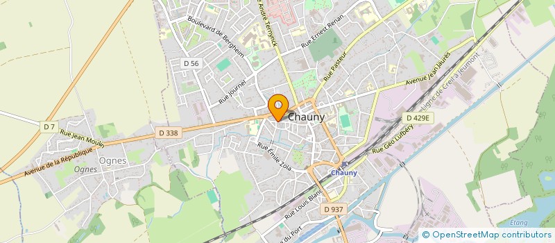 localisation de l'entreprise EURL LE FOURNIL DE LIZZIE à CHAUNY