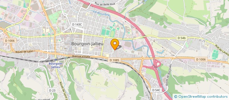 localisation de l'entreprise EURL LE FRUITIER à BOURGOIN-JALLIEU