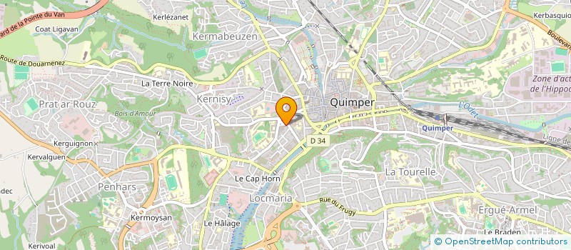 localisation de l'entreprise EURL LE GALL ARNAUD à QUIMPER