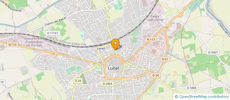 localisation de l'entreprise EURL LE GLACIER à LUNEL