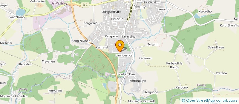 localisation de l'entreprise EURL LE GOUALLEC DIDIER à PLOUAY