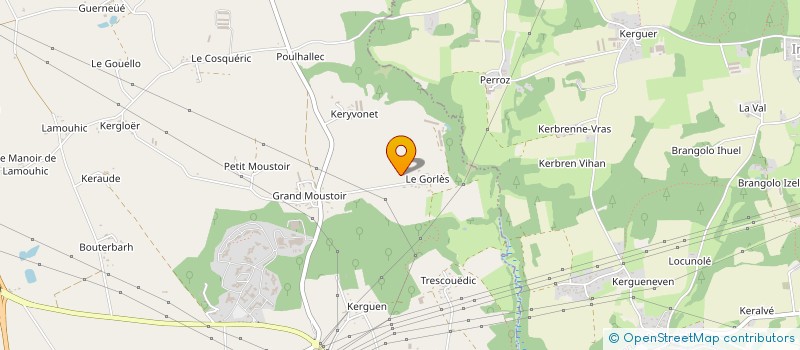 localisation de l'entreprise EURL LE GRAS RONAN à CAUDAN