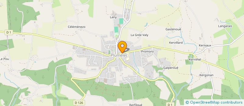 localisation de l'entreprise EURL LE GUILLOUX  PLUMELEC