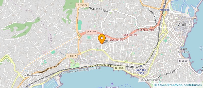 localisation de l'entreprise EURL LE JARDIN  ANTIBES