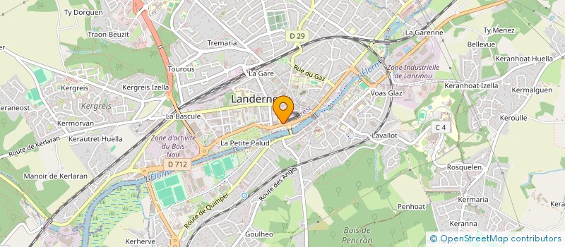 localisation de l'entreprise EURL LE KEBABIER à LANDERNEAU