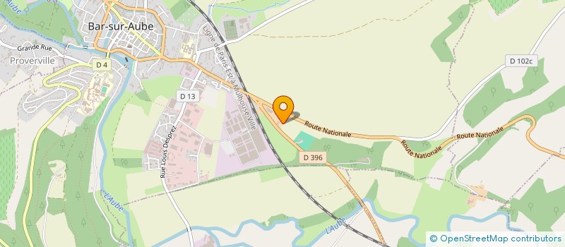 localisation de l'entreprise EURL LE KEOPS  BAR-SUR-AUBE