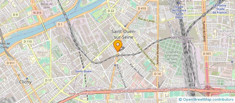 localisation de l'entreprise EURL LE LAB à SAINT-OUEN-SUR-SEINE