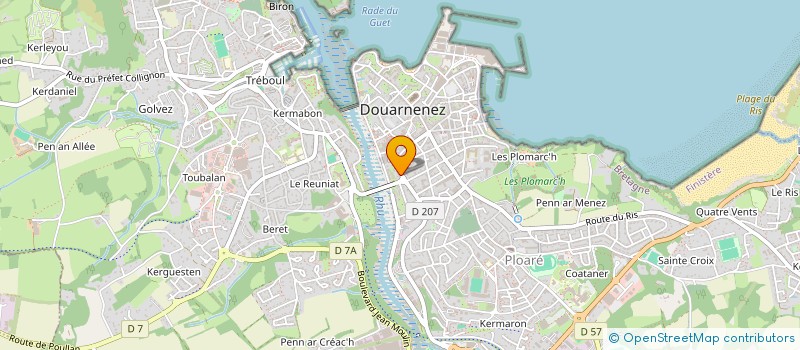 localisation de l'entreprise EURL LE MASCARET  DOUARNENEZ