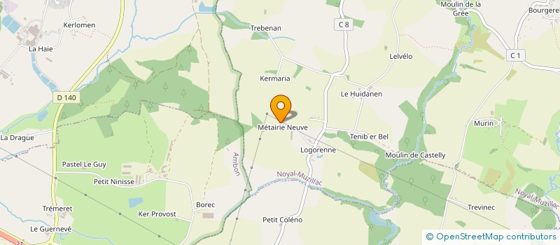 localisation de l'entreprise EURL LE NORMAND TP  NOYAL-MUZILLAC