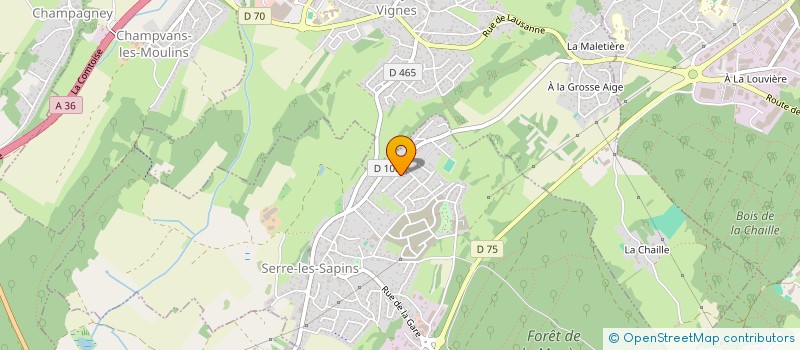 localisation de l'entreprise EURL LE P'TIT DEPANNEUR COMTOIS à SERRE-LES-SAPINS