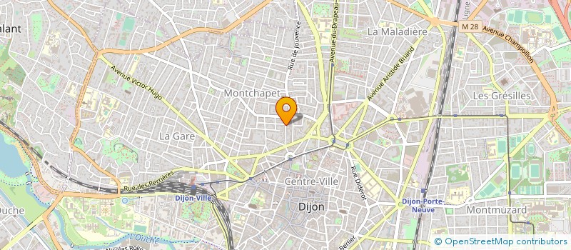 localisation de l'entreprise EURL LE P'TIT RESTO  DIJON