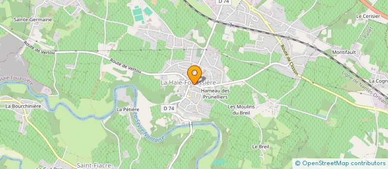 localisation de l'entreprise EURL LE PAIN DU VIGNOBLE à LA HAIE-FOUASSIERE