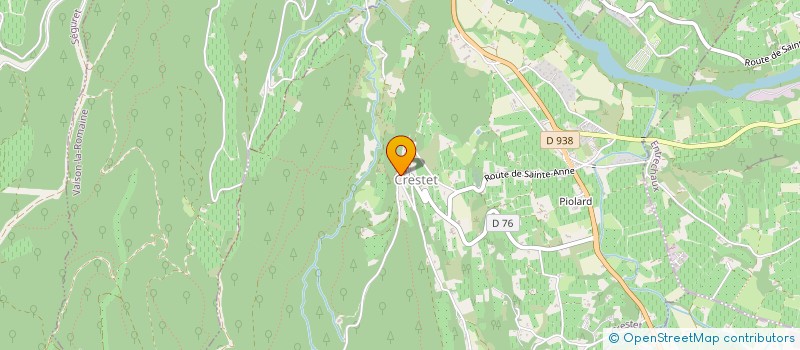 localisation de l'entreprise EURL LE PANORAMA  CRESTET