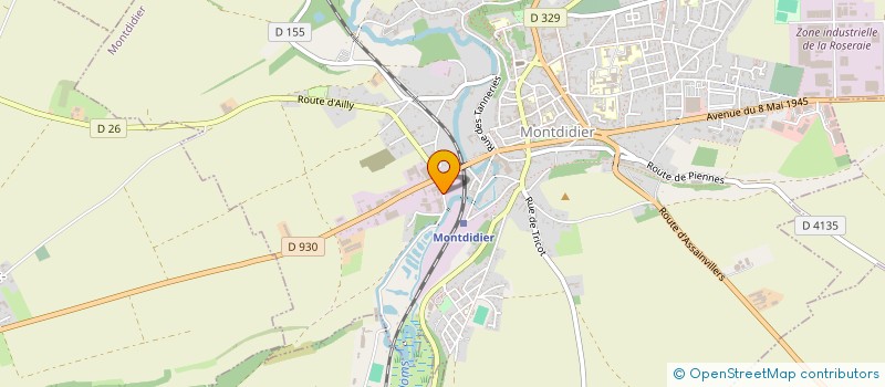 localisation de l'entreprise EURL LE PELMATO à MONTDIDIER