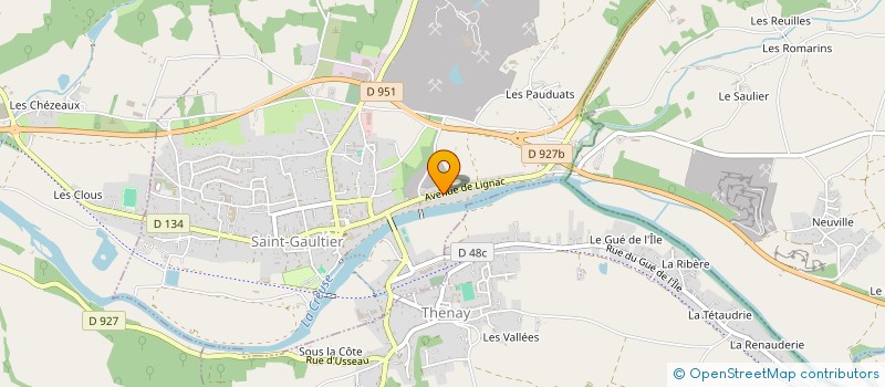 localisation de l'entreprise EURL LE POISSON EN BULLANT à SAINT-GAULTIER
